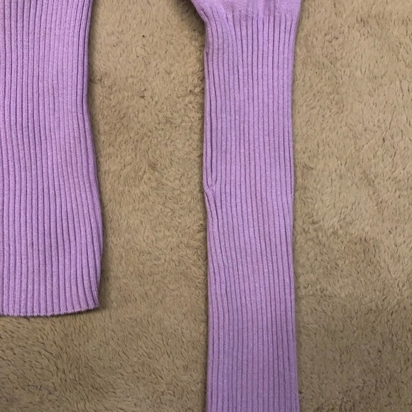 Say What? Women’s Long-Sleeve Off -Shoulder Sweater. Size Large Lavender Lilac - Picture 4 of 7